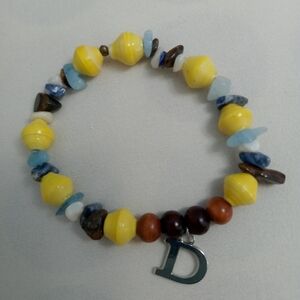 HandCrafted Semi Precious Stone Stretch Bracelet